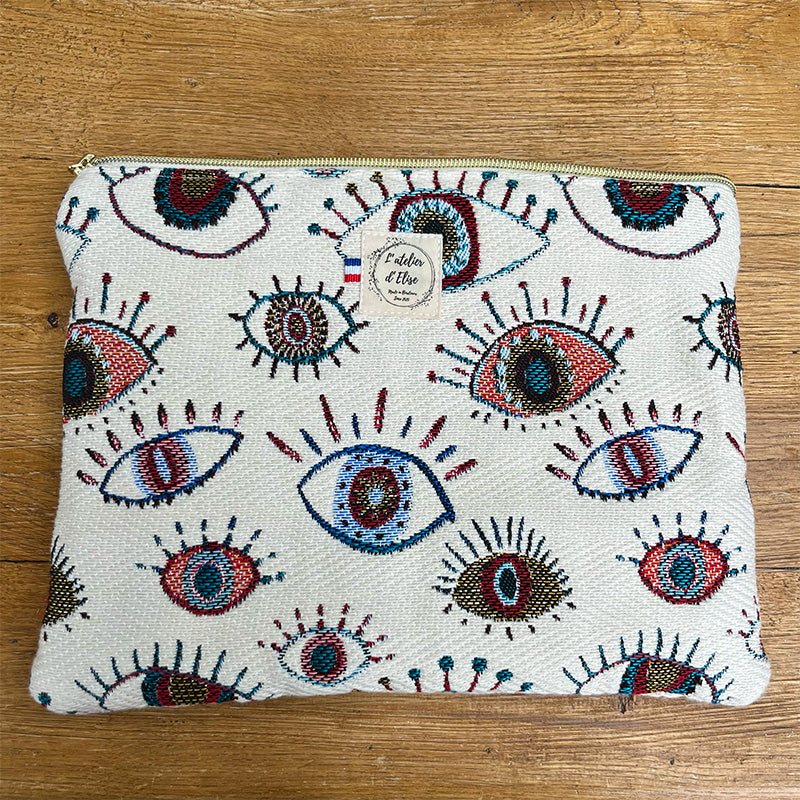 Pochette tablette 13" - Jacquard Cyclope