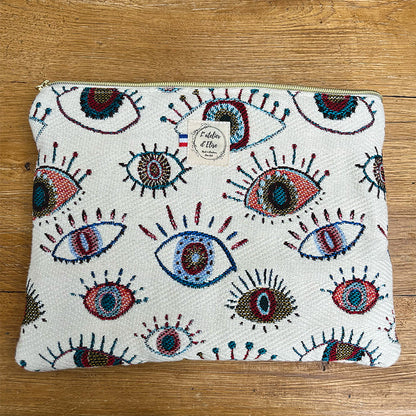 Pochette tablette 13" - Jacquard Cyclope
