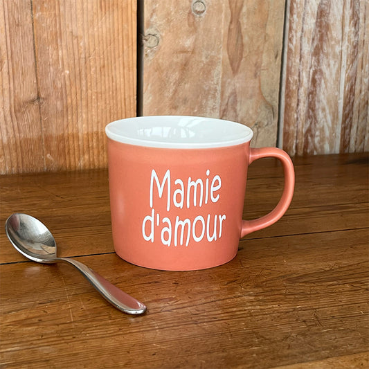 Tasse message céramique - Mamie d'amour