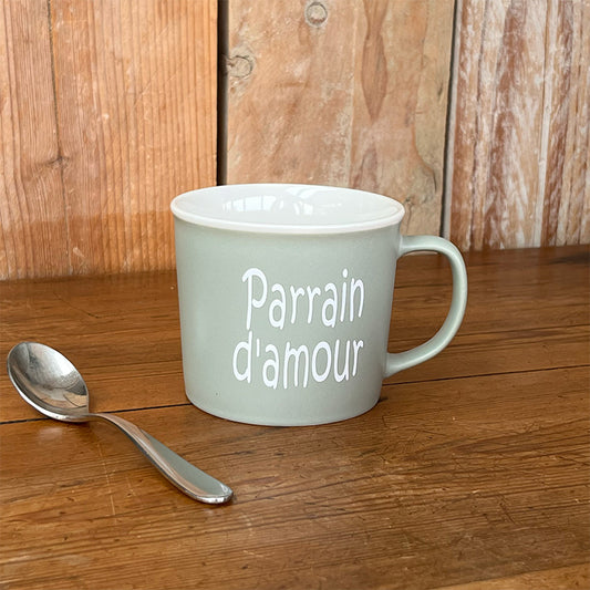Tasse message céramique - Parrain d'amour