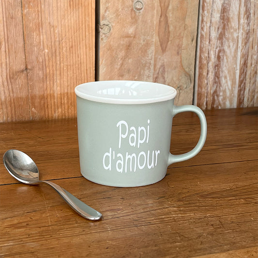 Tasse message céramique - Papi d'amour