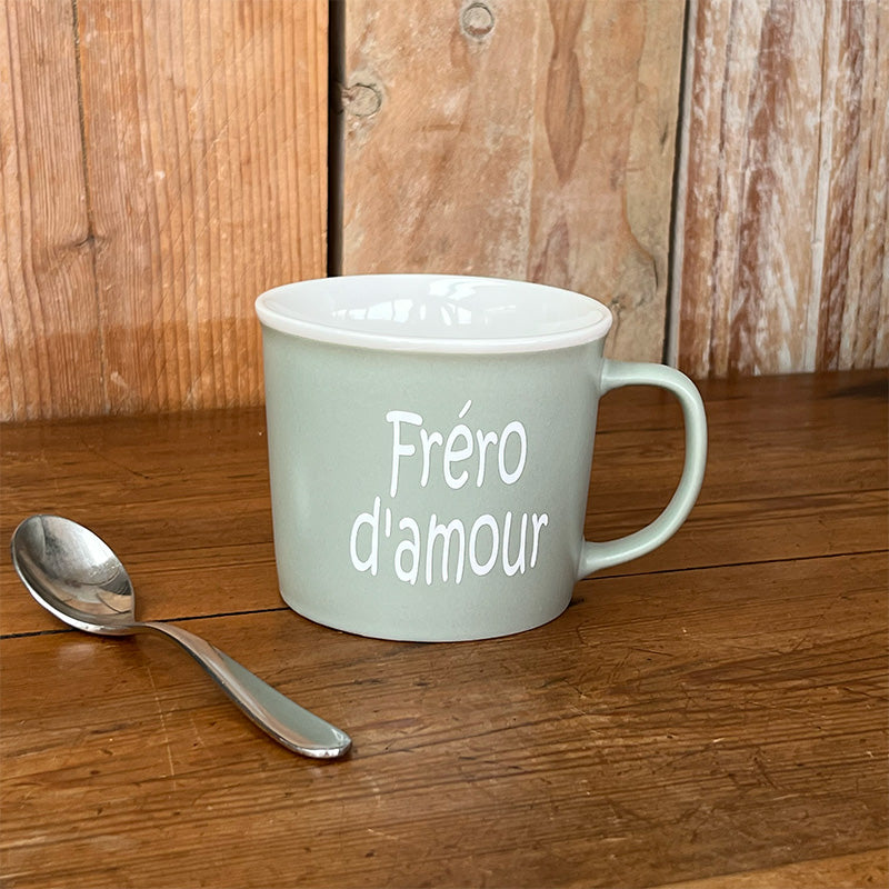 Tasse message céramique - Fréro d'amour