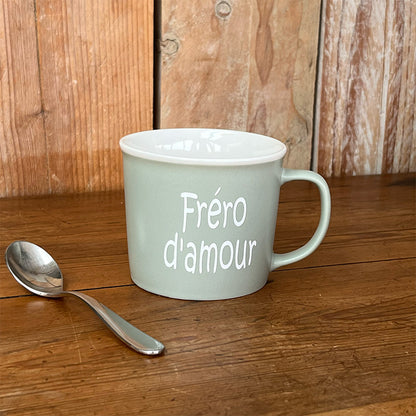 Tasse message céramique - Fréro d'amour