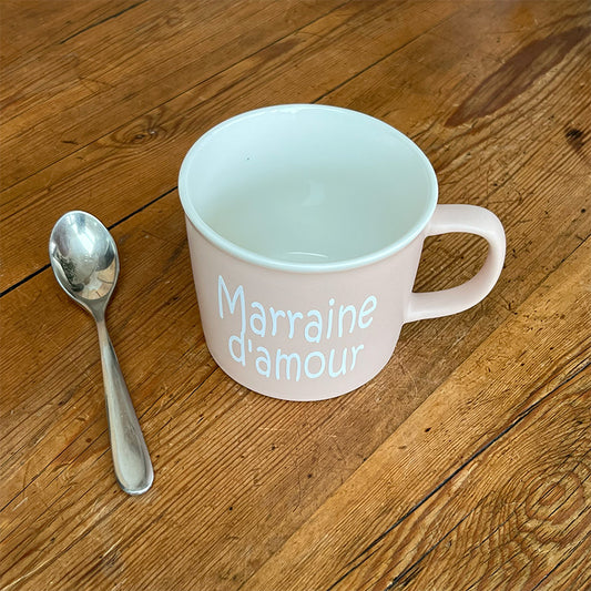 Tasse message céramique - Marraine d'amour
