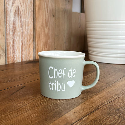 Tasse message céramique - Chef de tribu