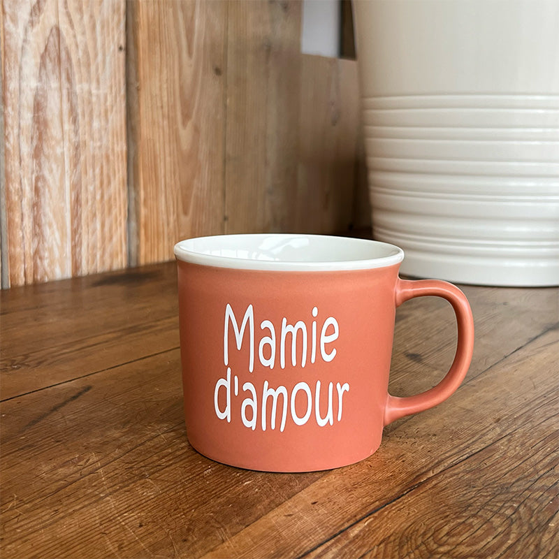 Tasse message céramique - Mamie d'amour