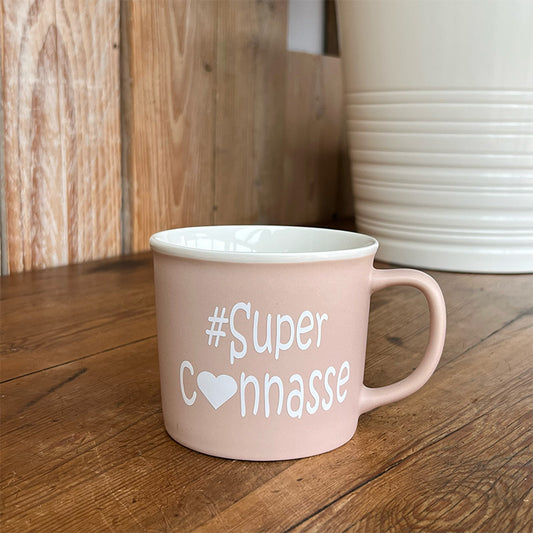 Tasse rose - #Super connasse