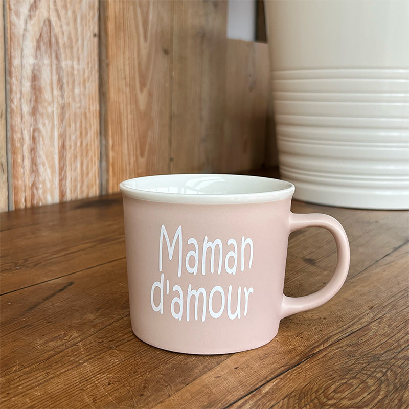 Tasse message céramique - Maman d'amour