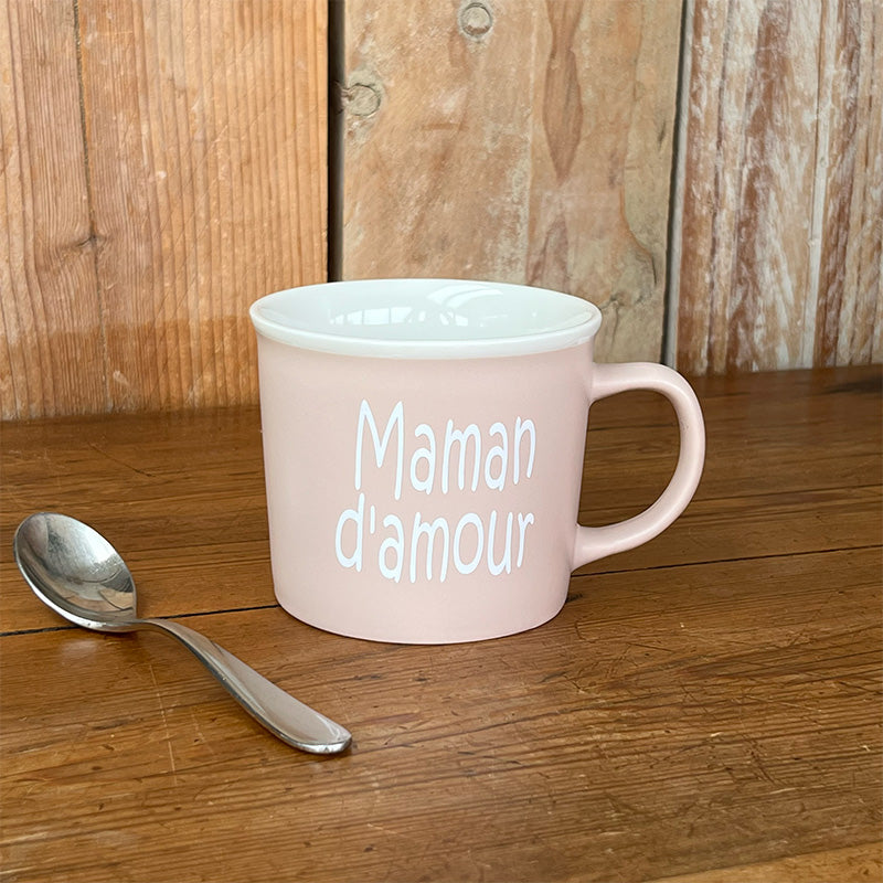 Tasse message céramique - Maman d'amour