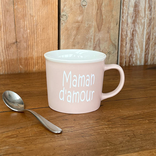 Tasse message céramique - Maman d'amour