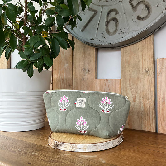 Trousse de toilette imperméable - Coton matelassé indou