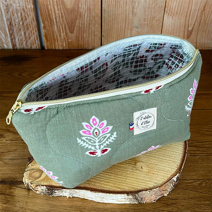 Trousse de toilette imperméable - Coton matelassé indou